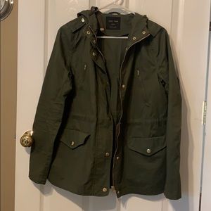 Army green lightweight coat